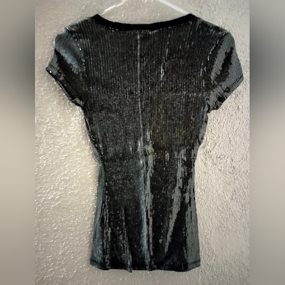 Love Tease Sequin Tee Shirt Clubbing Party Sexy Flirty Indie Sleeze Streetwear - Picture 4 of 16